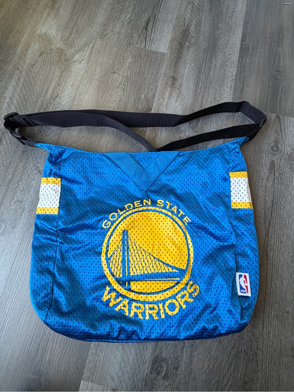 Golden State Warriors Jersey Crossbody Tote Bag NBA Mesh Shoulder Bag